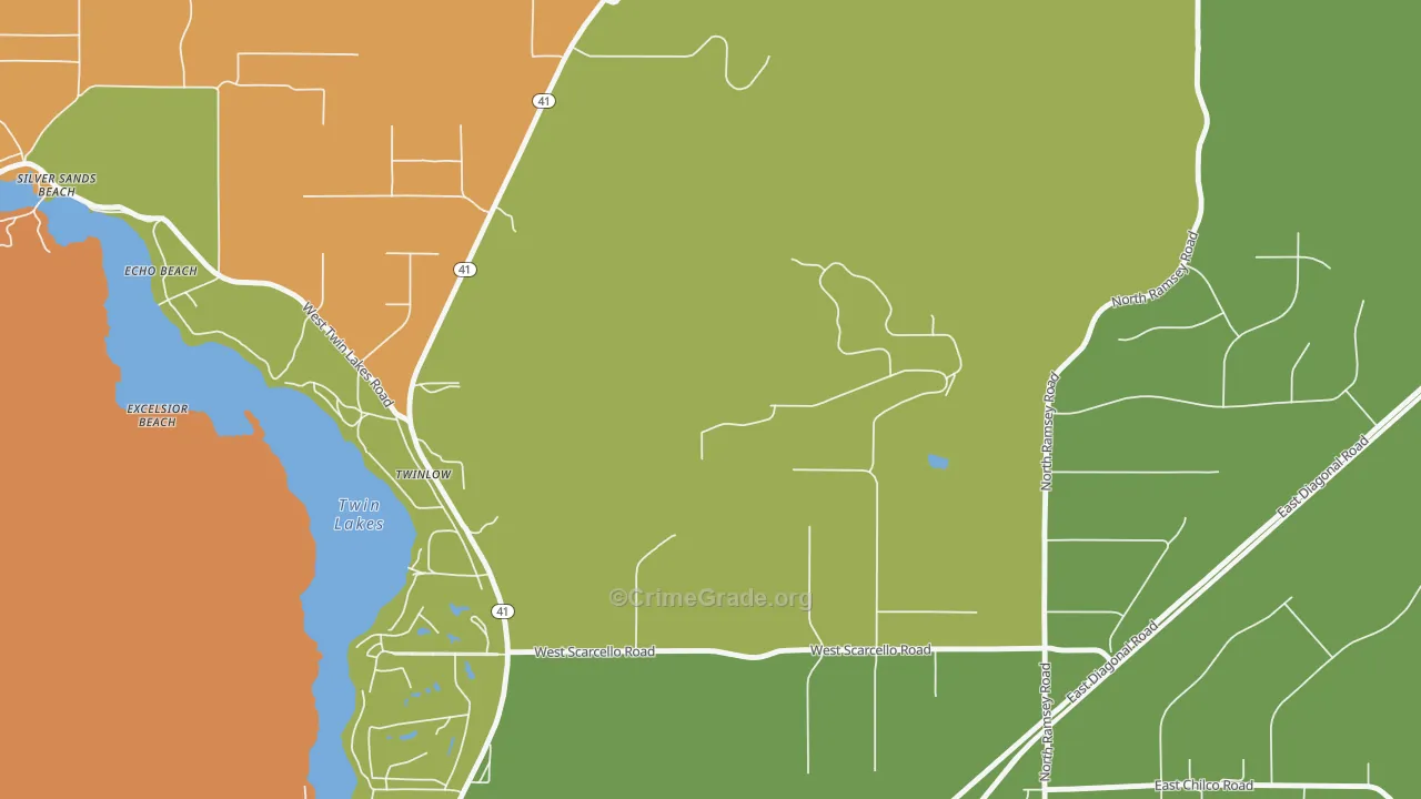 Twinlow, ID Map of Vandalism Rates
