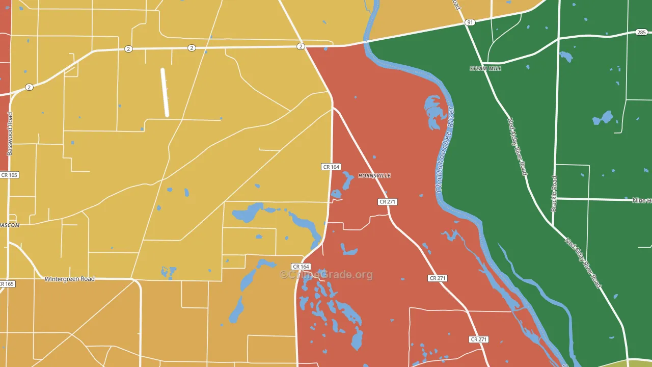Two Egg, FL Map of Vandalism Rates