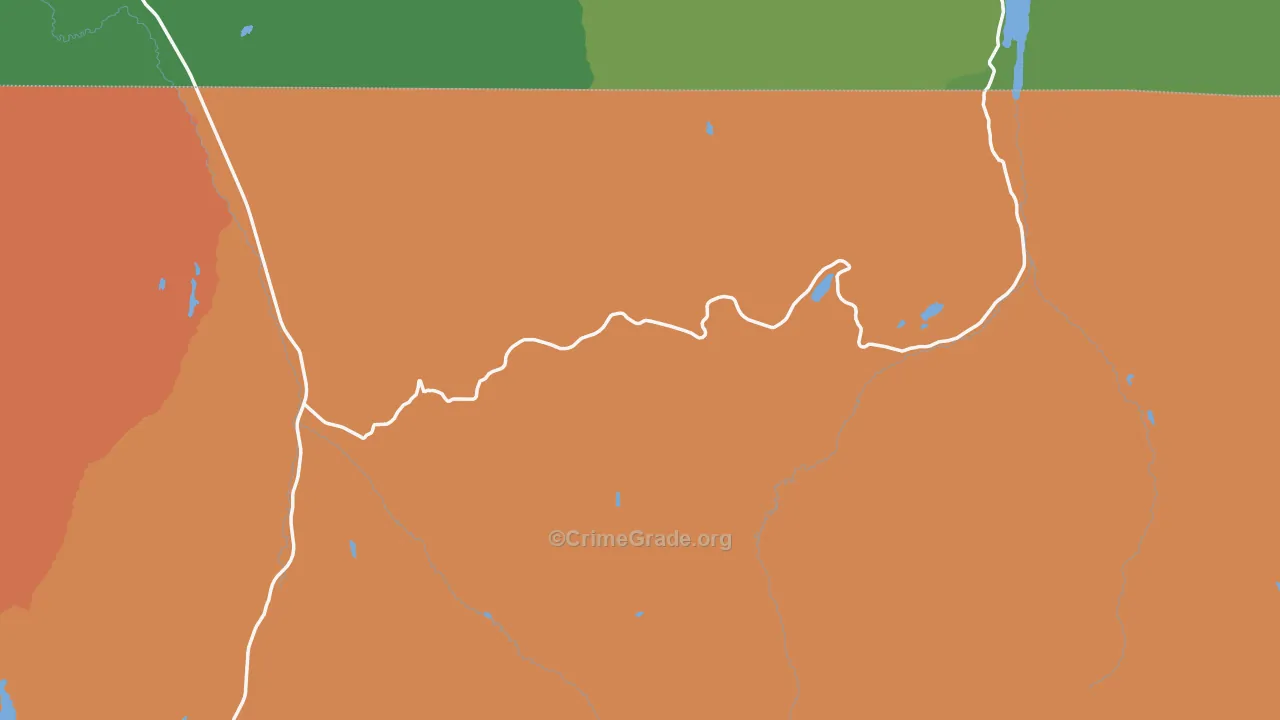 Uinta National Forest, UT Map of Vandalism Rates