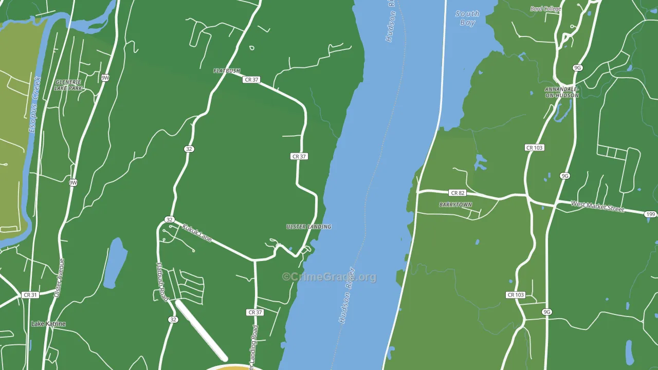Ulster Landing, NY Map of Vandalism Rates
