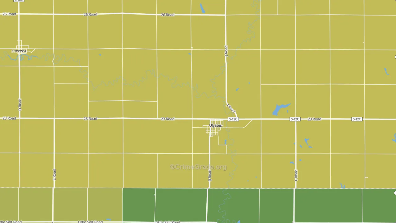 Ulysses, NE Map of Vandalism Rates