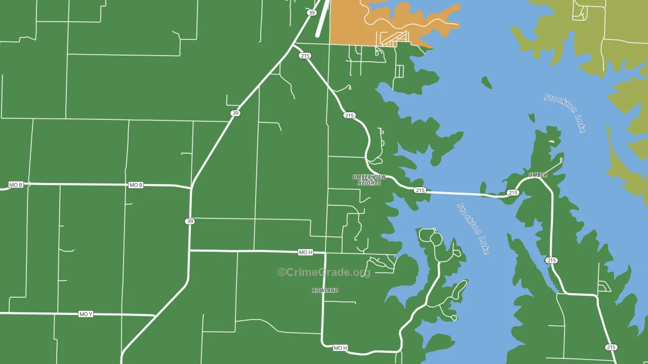 Umber View Heights, MO Map of Vandalism Rates