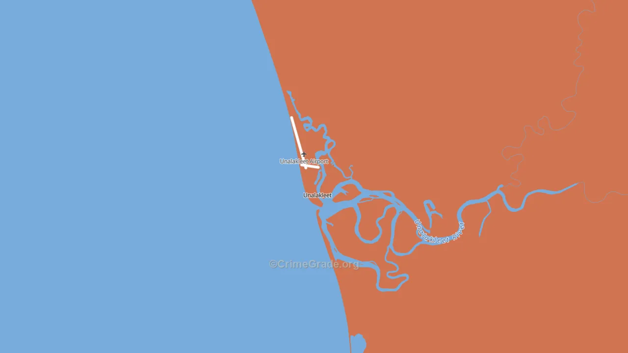 Unalakleet, AK Map of Vandalism Rates