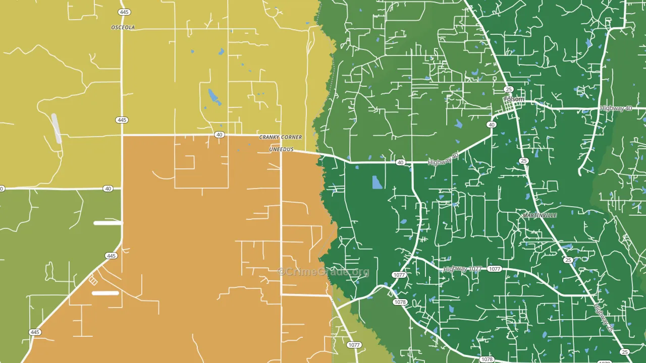 Uneedus, LA Map of Vandalism Rates