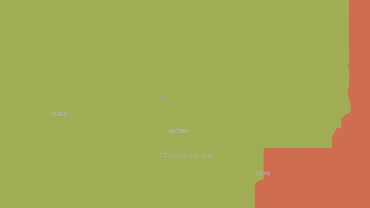 Union Center, SD Map of Vandalism Rates
