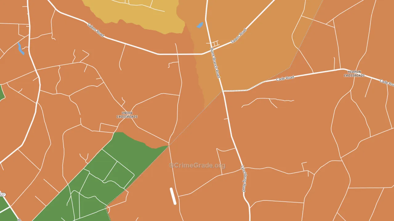 Union Crossroads, SC Map of Vandalism Rates