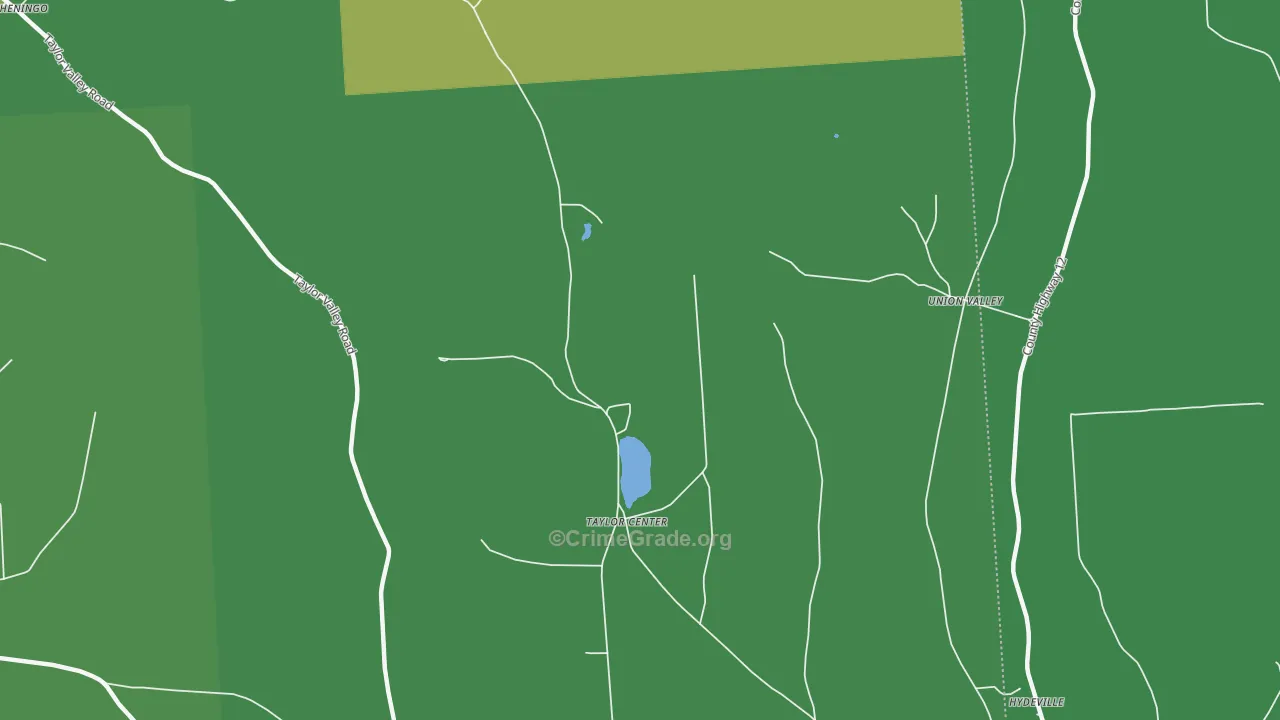 Union Valley, NY Map of Vandalism Rates