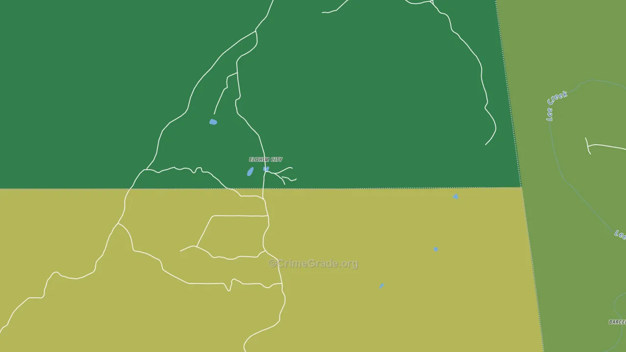 Uniontown, OK Map of Vandalism Rates