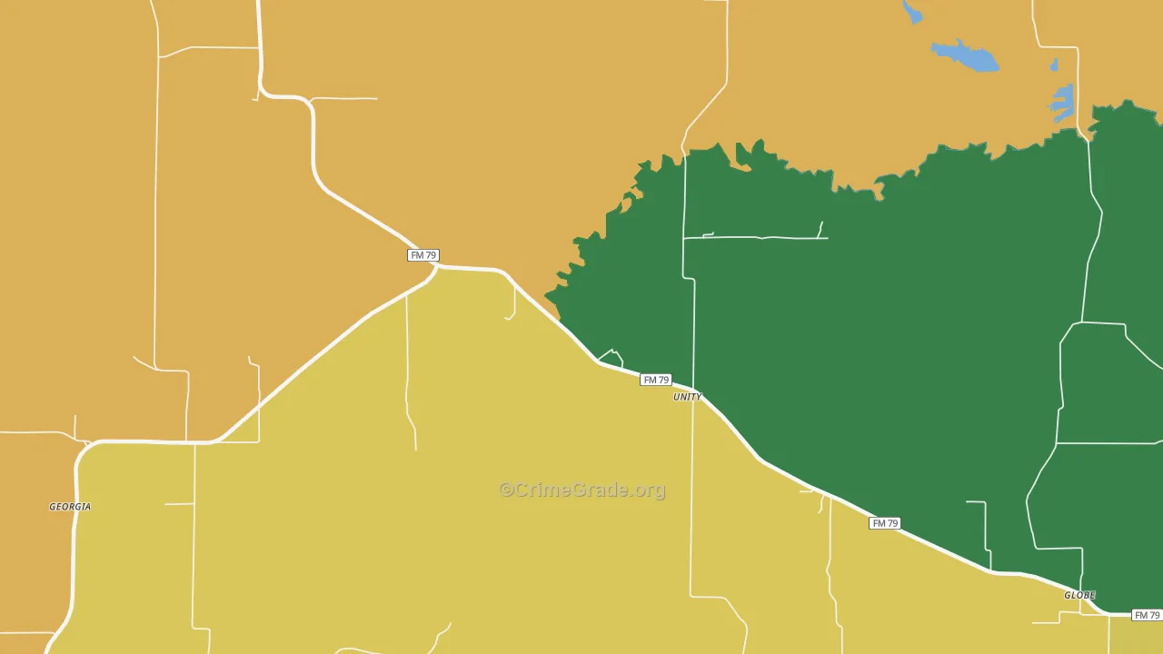 Unity, TX Map of Vandalism Rates