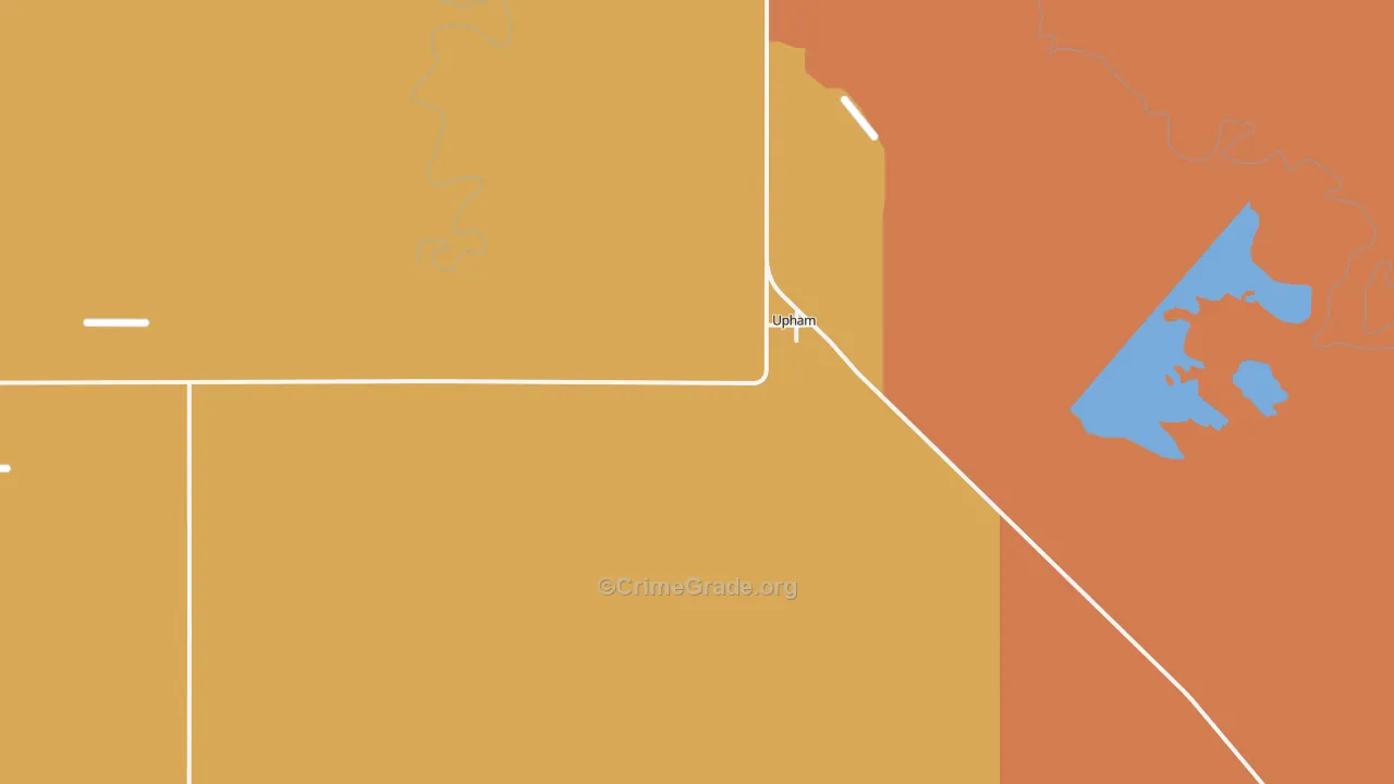 Upham, ND Map of Vandalism Rates