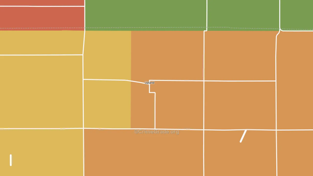 Upland, NE Map of Vandalism Rates