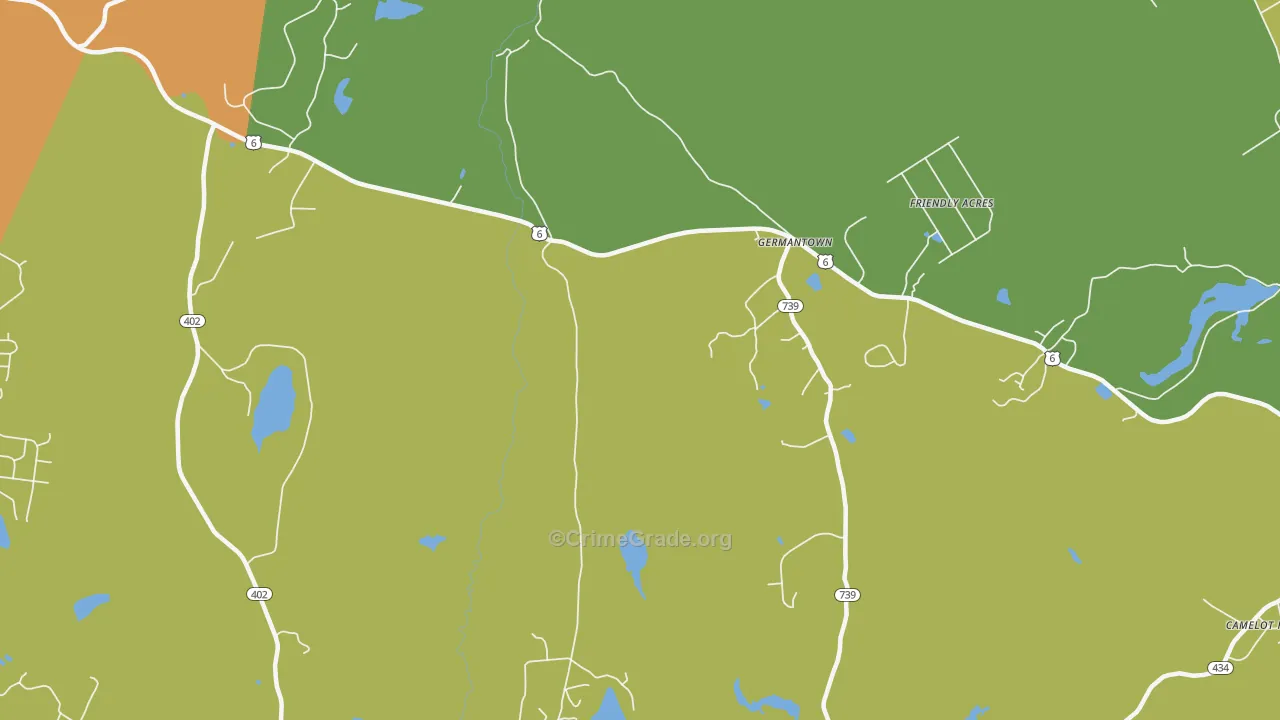 Uswick, PA Map of Vandalism Rates