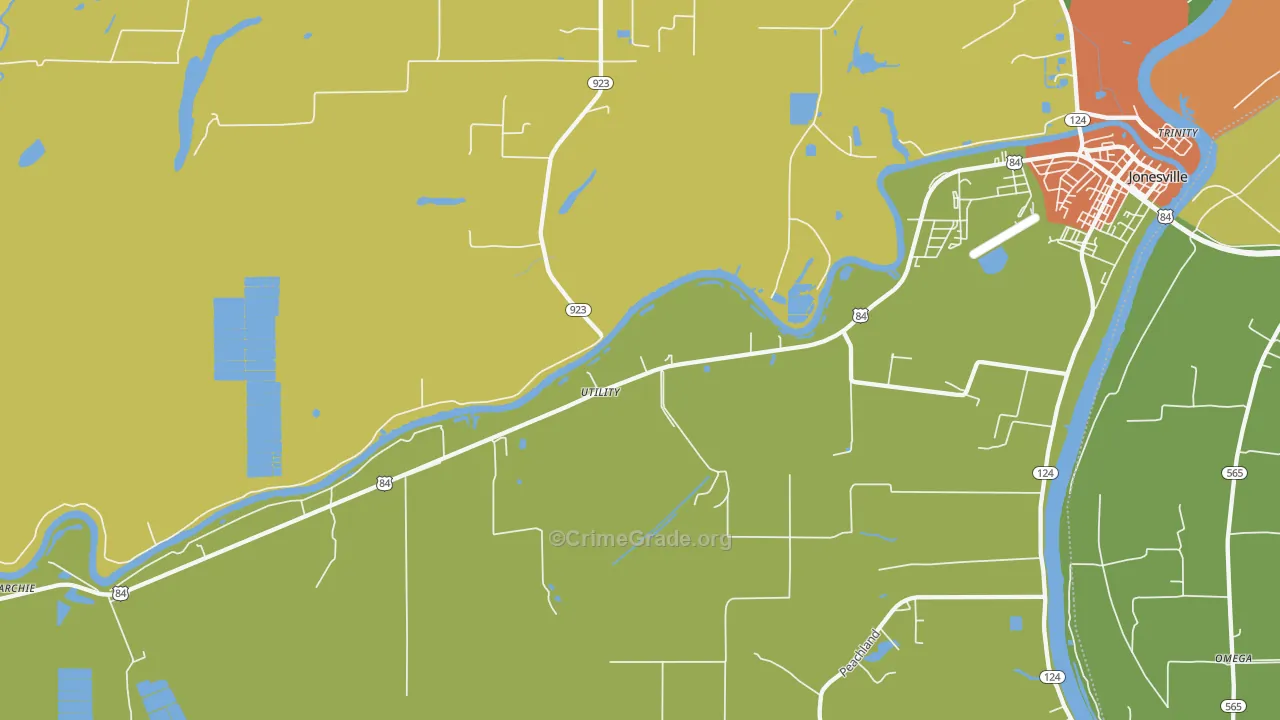 Utility, LA Map of Vandalism Rates