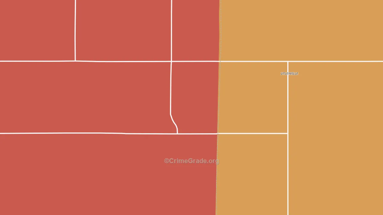 Utleyville, CO Map of Vandalism Rates