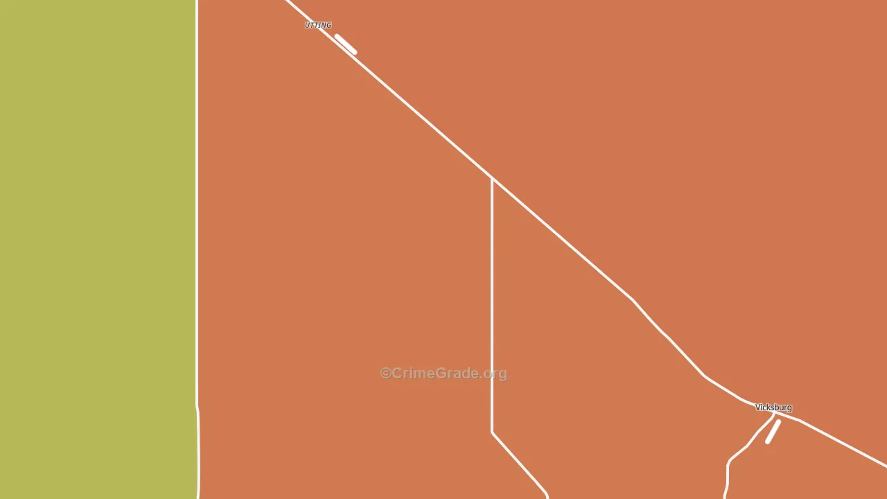 Utting, AZ Map of Vandalism Rates