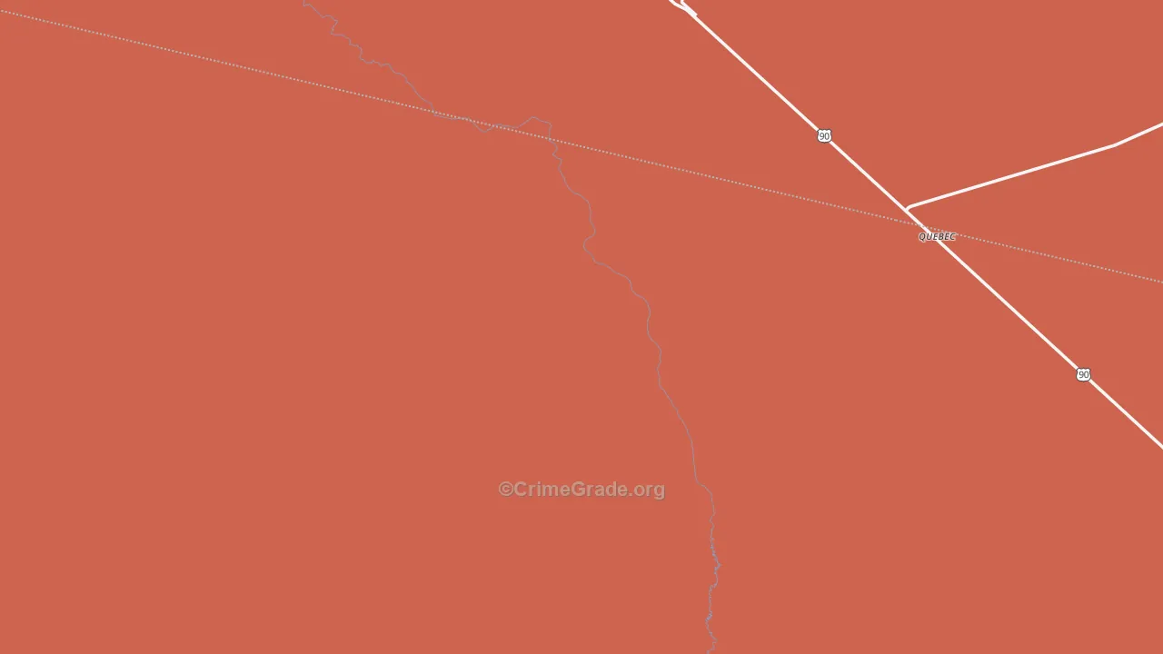 Valentine, TX Map of Vandalism Rates