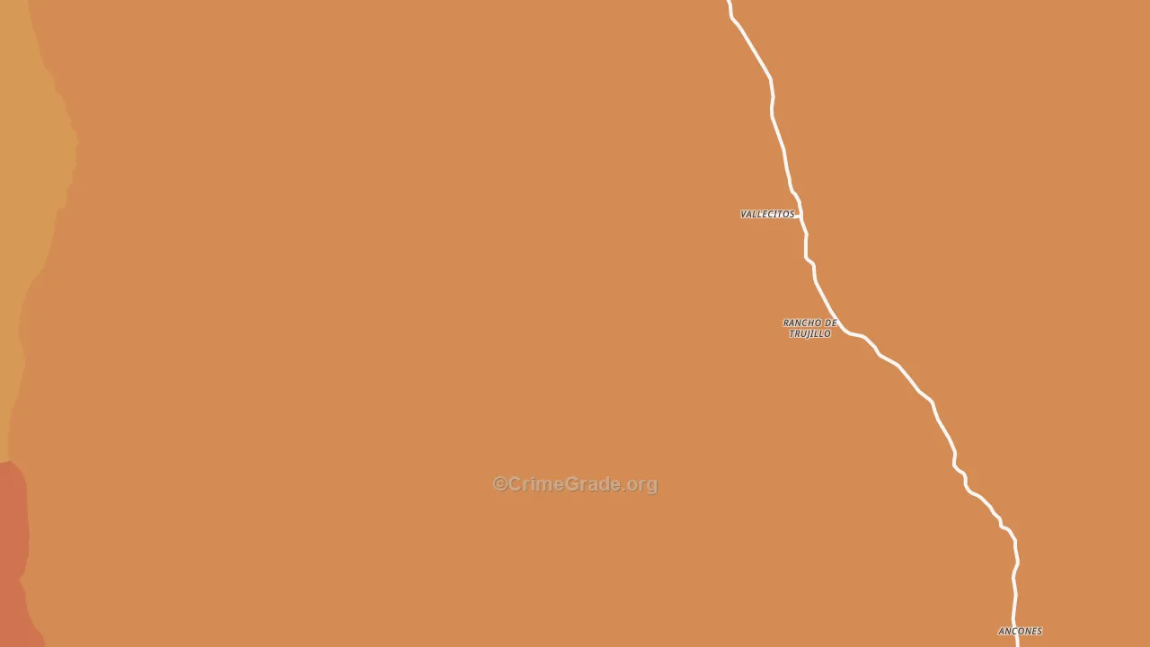 Vallecitos, NM Map of Vandalism Rates