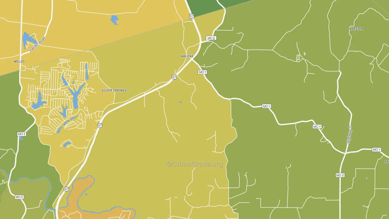 Valles Mines, MO Map of Vandalism Rates