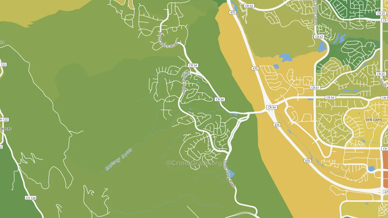 Valley Legacy, Littleton, CO Map of Vandalism Rates