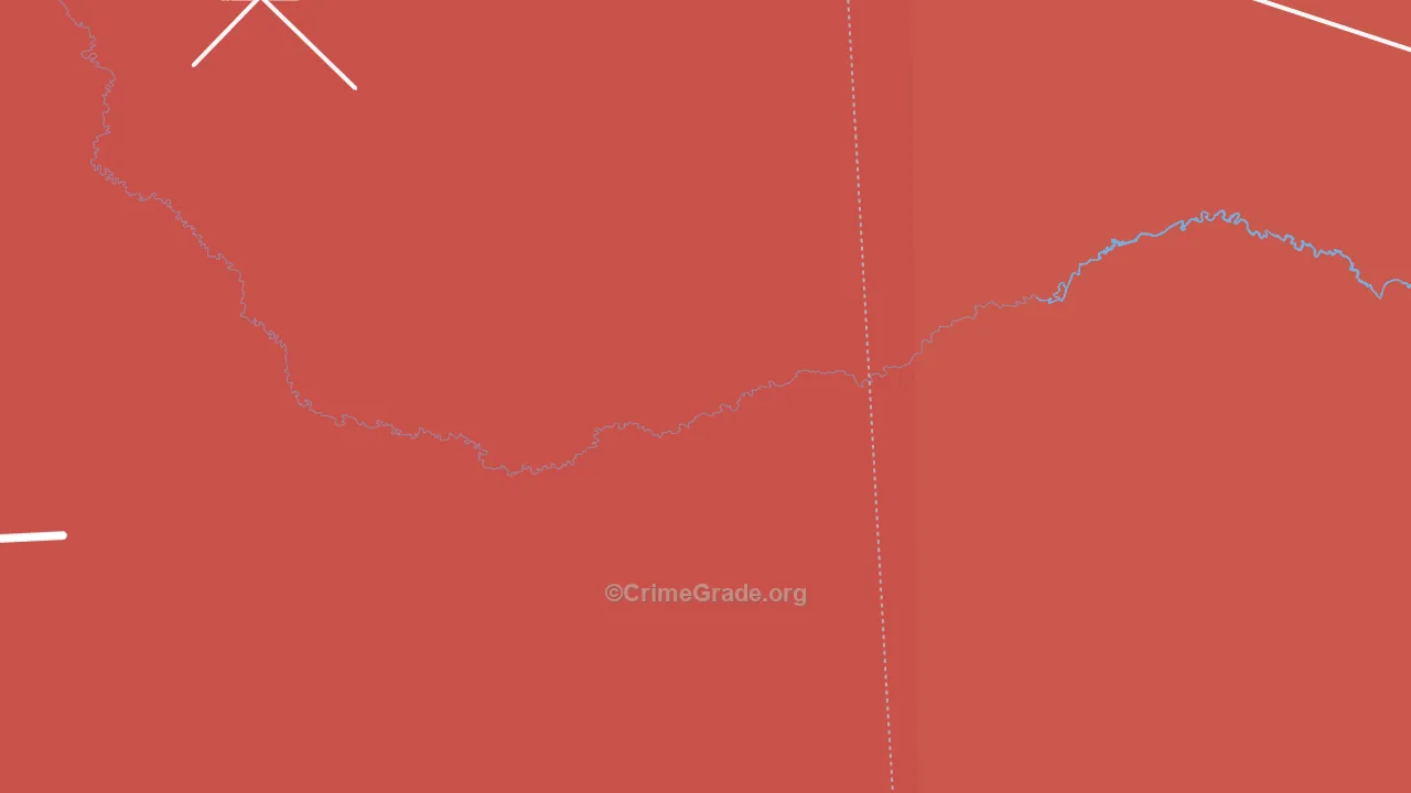 Valley Wells, TX Map of Vandalism Rates