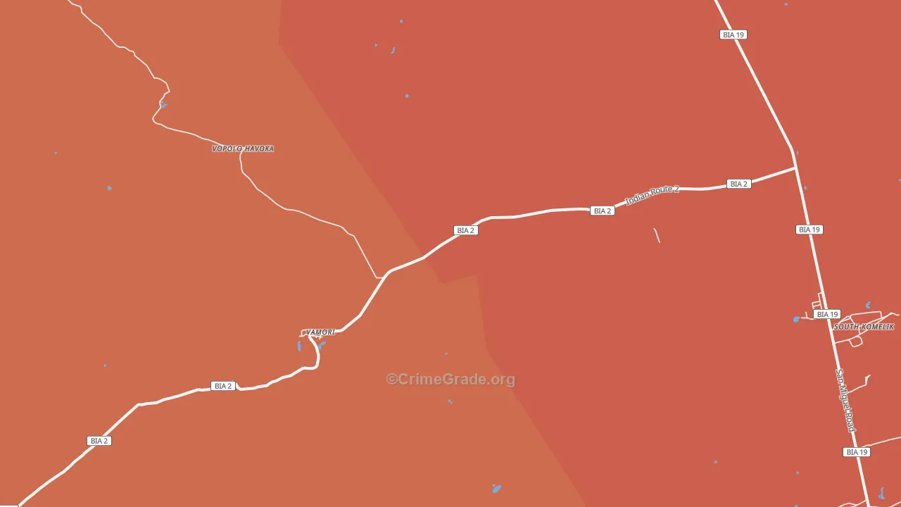 Vamori, AZ Map of Vandalism Rates