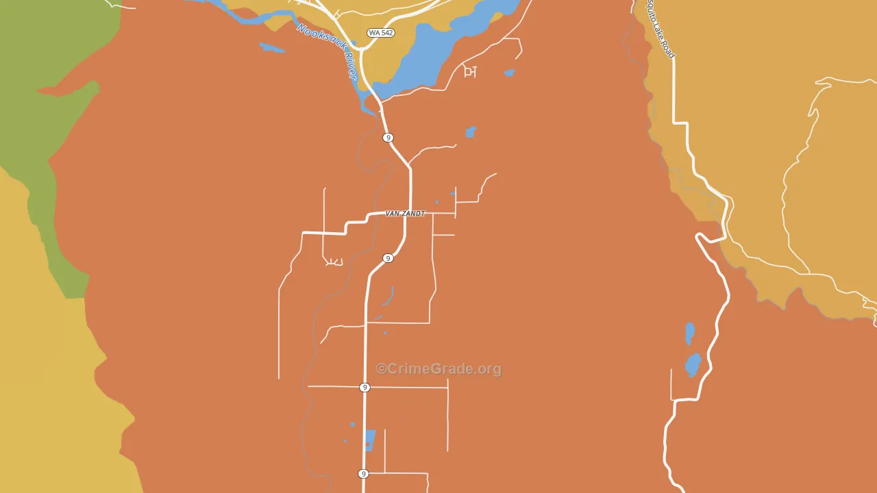 Van Zandt, WA Map of Vandalism Rates