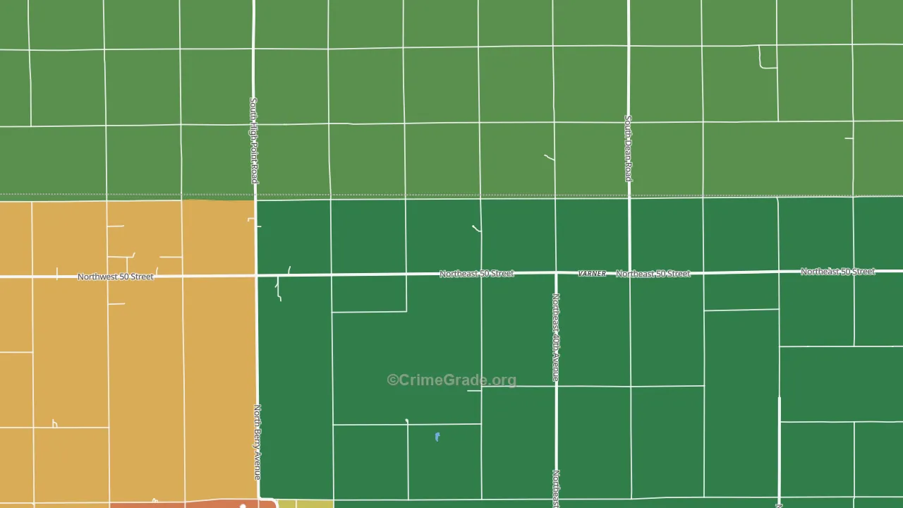 Varner, KS Map of Vandalism Rates