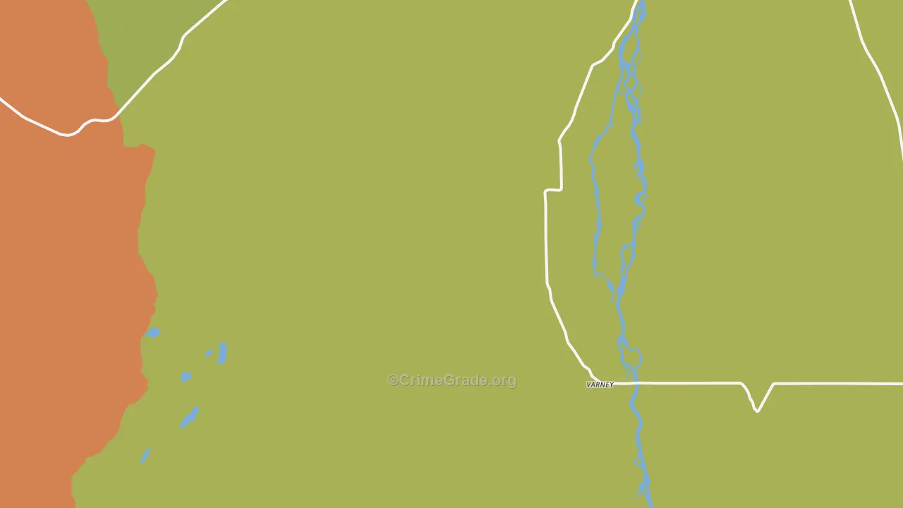 Varney, MT Map of Vandalism Rates