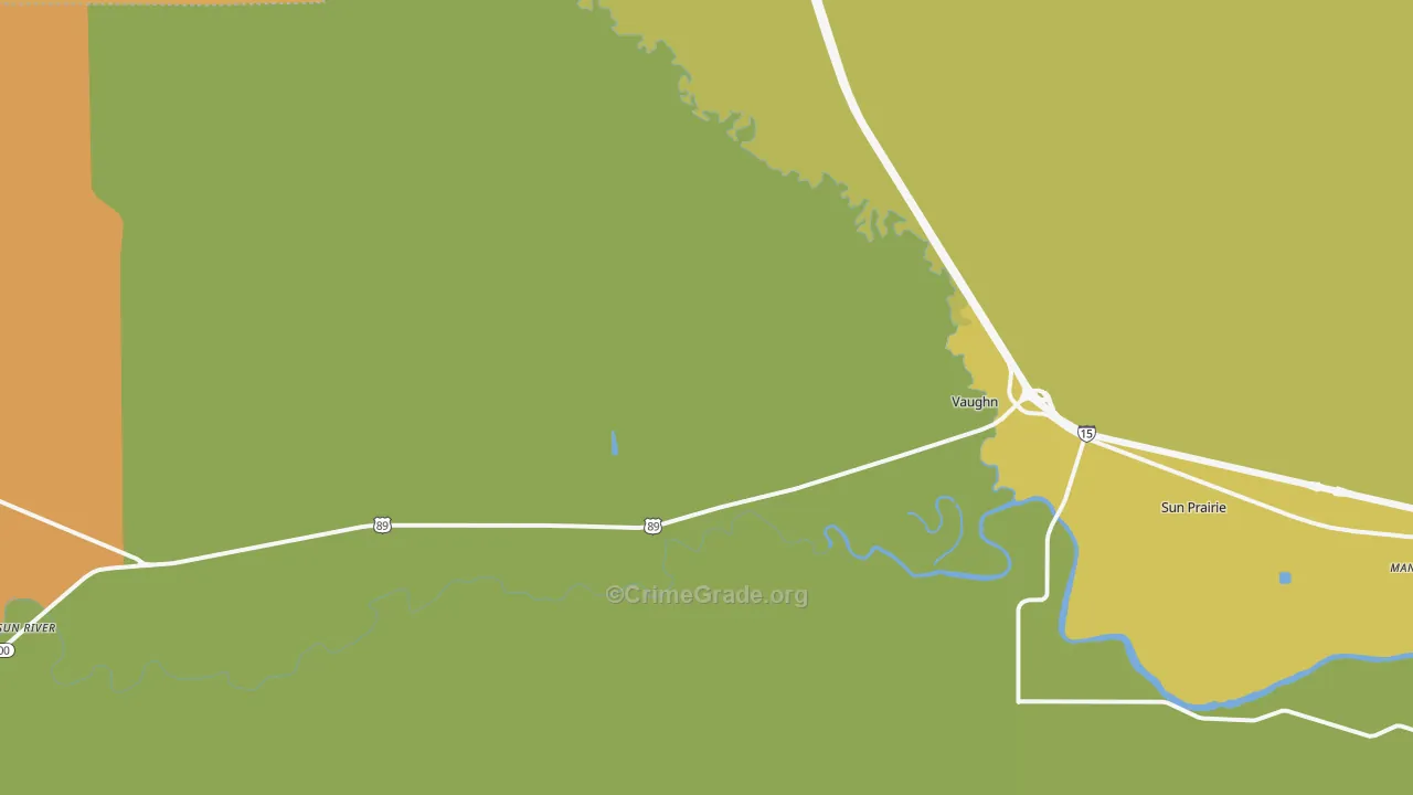 Vaughn, MT Map of Vandalism Rates