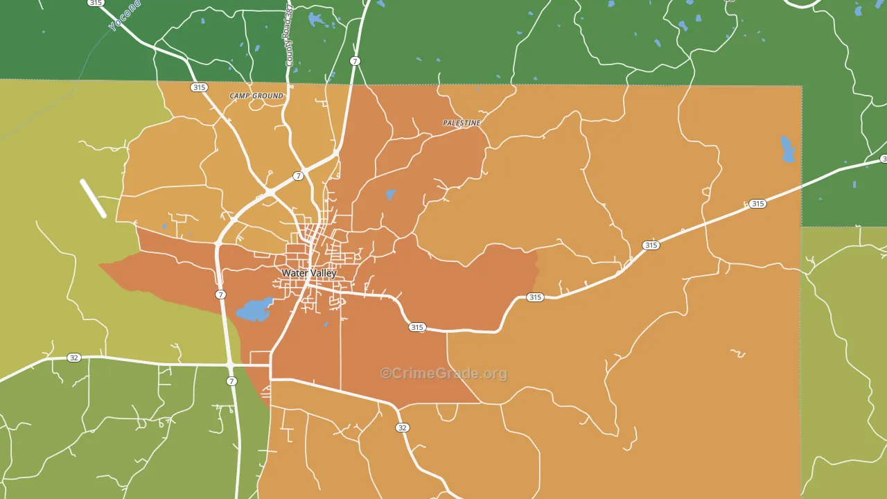 Velma, MS Map of Vandalism Rates