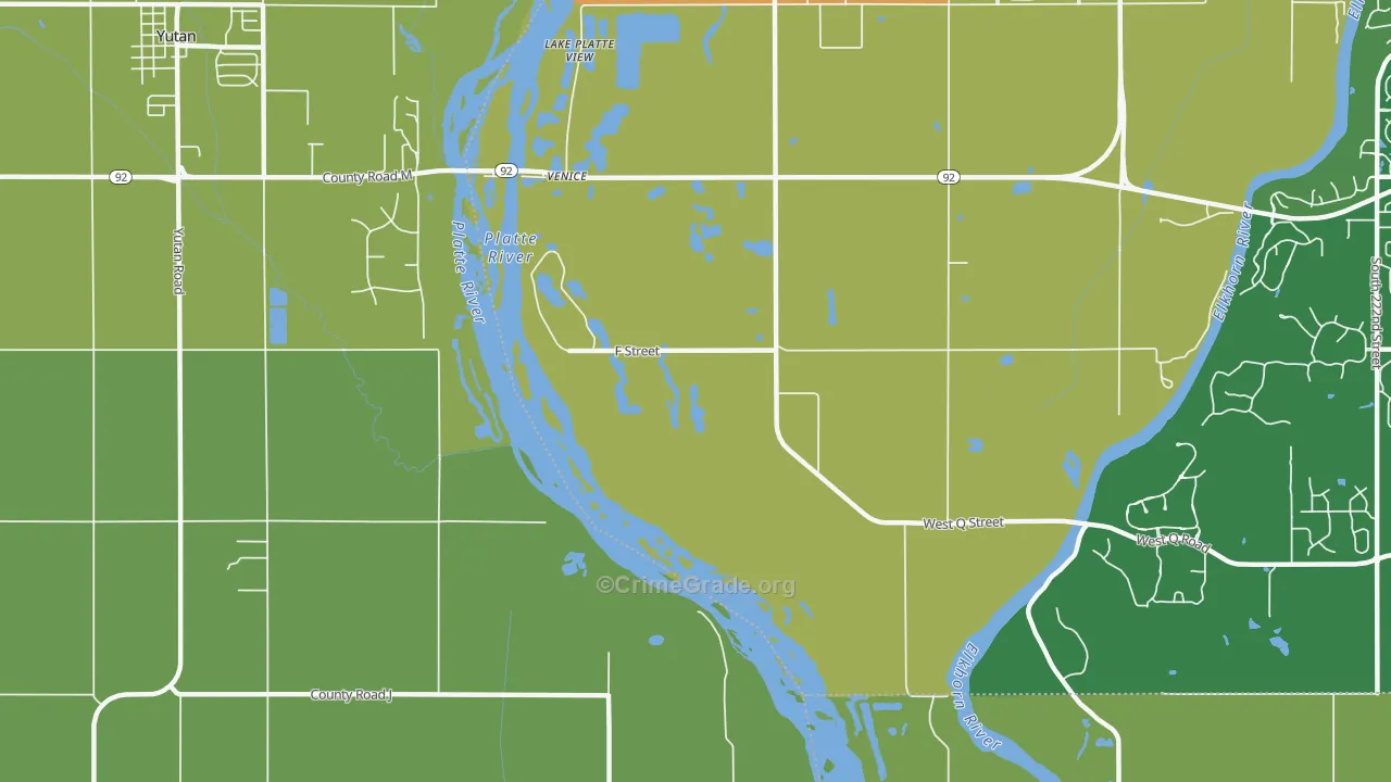 Venice, NE Map of Vandalism Rates