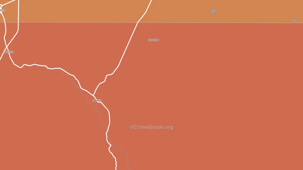 Ventero, NM Map of Vandalism Rates