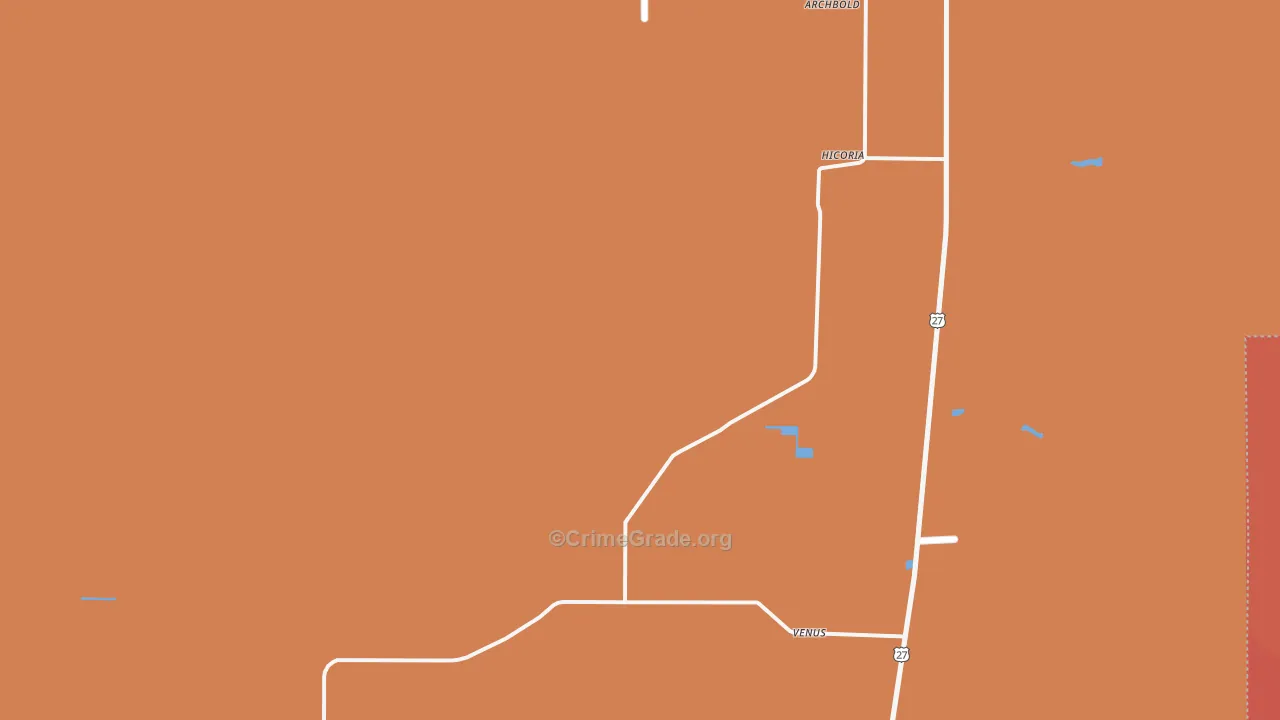 Venus, FL Map of Vandalism Rates
