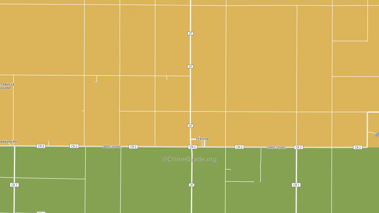 Verdon, SD Map of Vandalism Rates