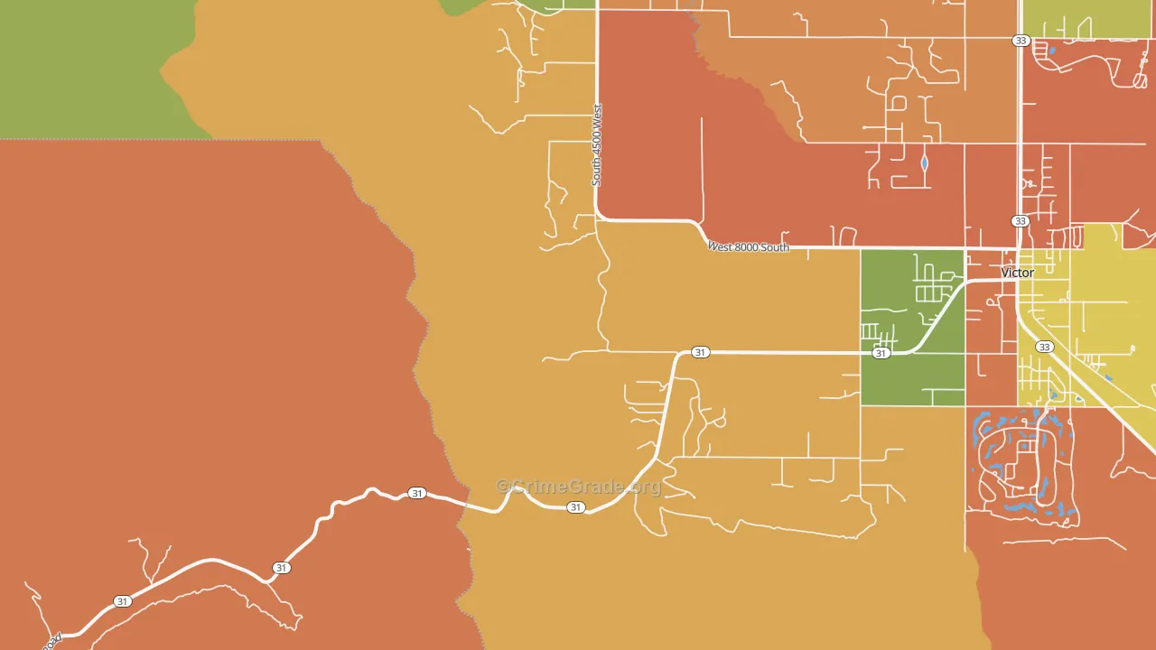 Vernon, ID Map of Vandalism Rates