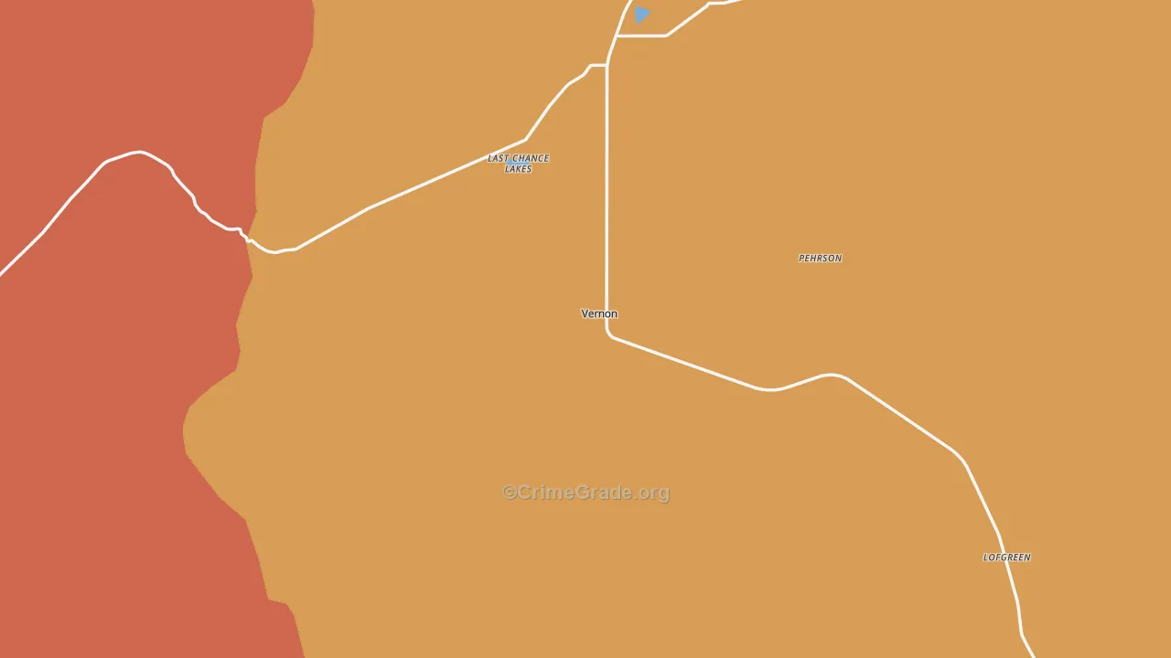 Vernon, UT Map of Vandalism Rates