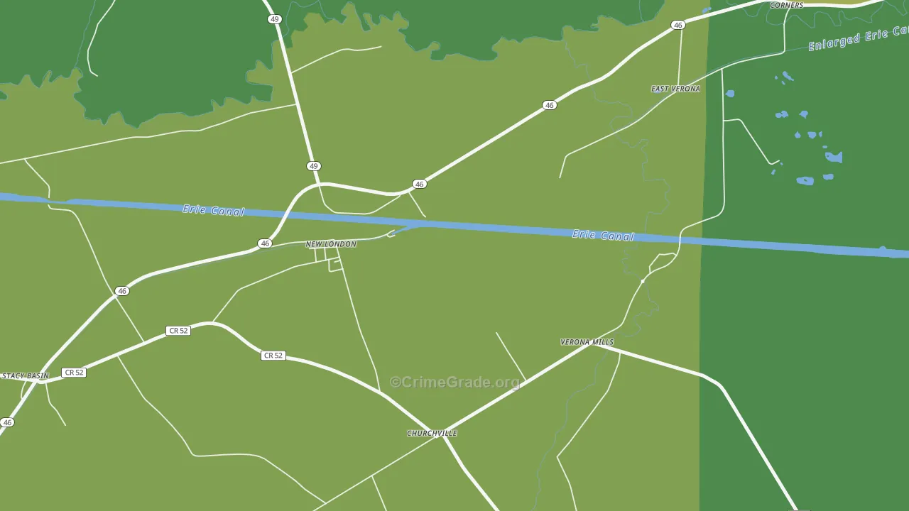 Verona Mills, NY Map of Vandalism Rates