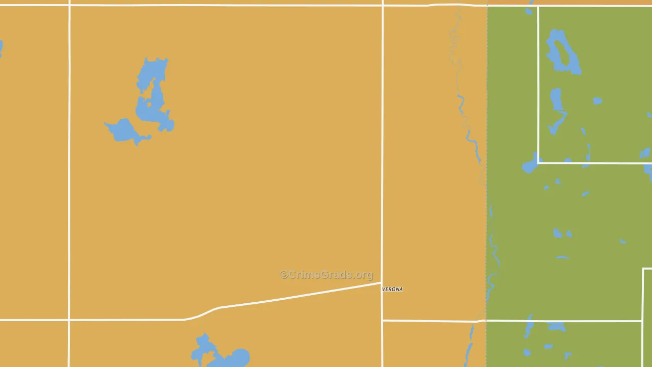 Verona, ND Map of Vandalism Rates