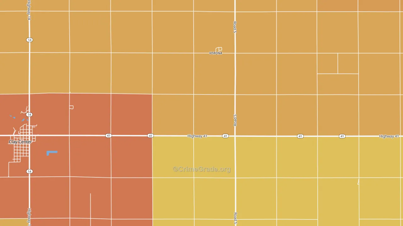 Verona, NE Map of Vandalism Rates
