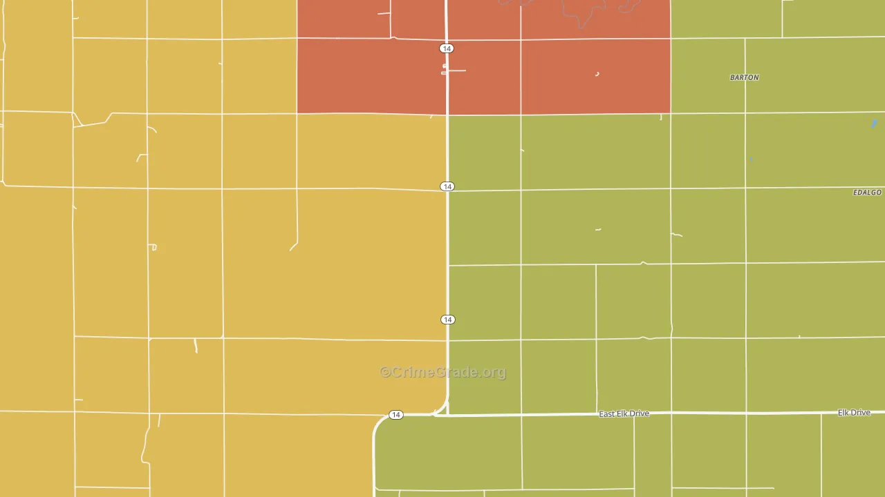 Vesper, KS Map of Vandalism Rates