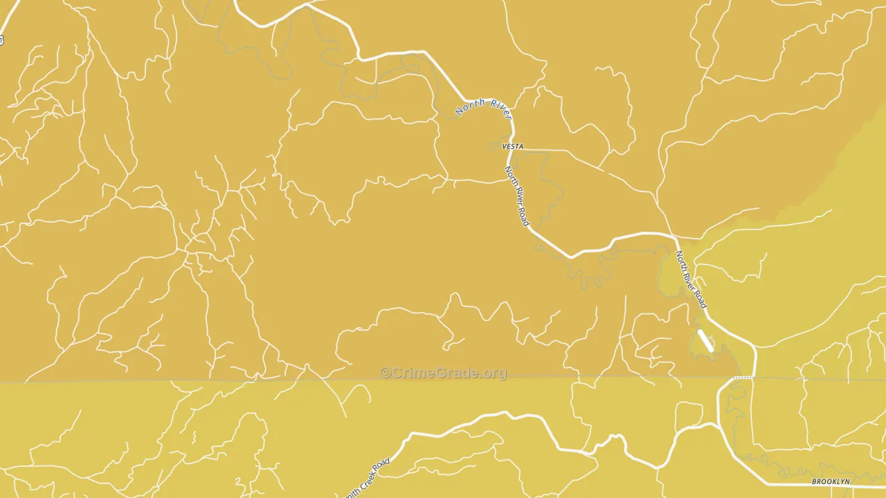 Vesta, WA Map of Vandalism Rates