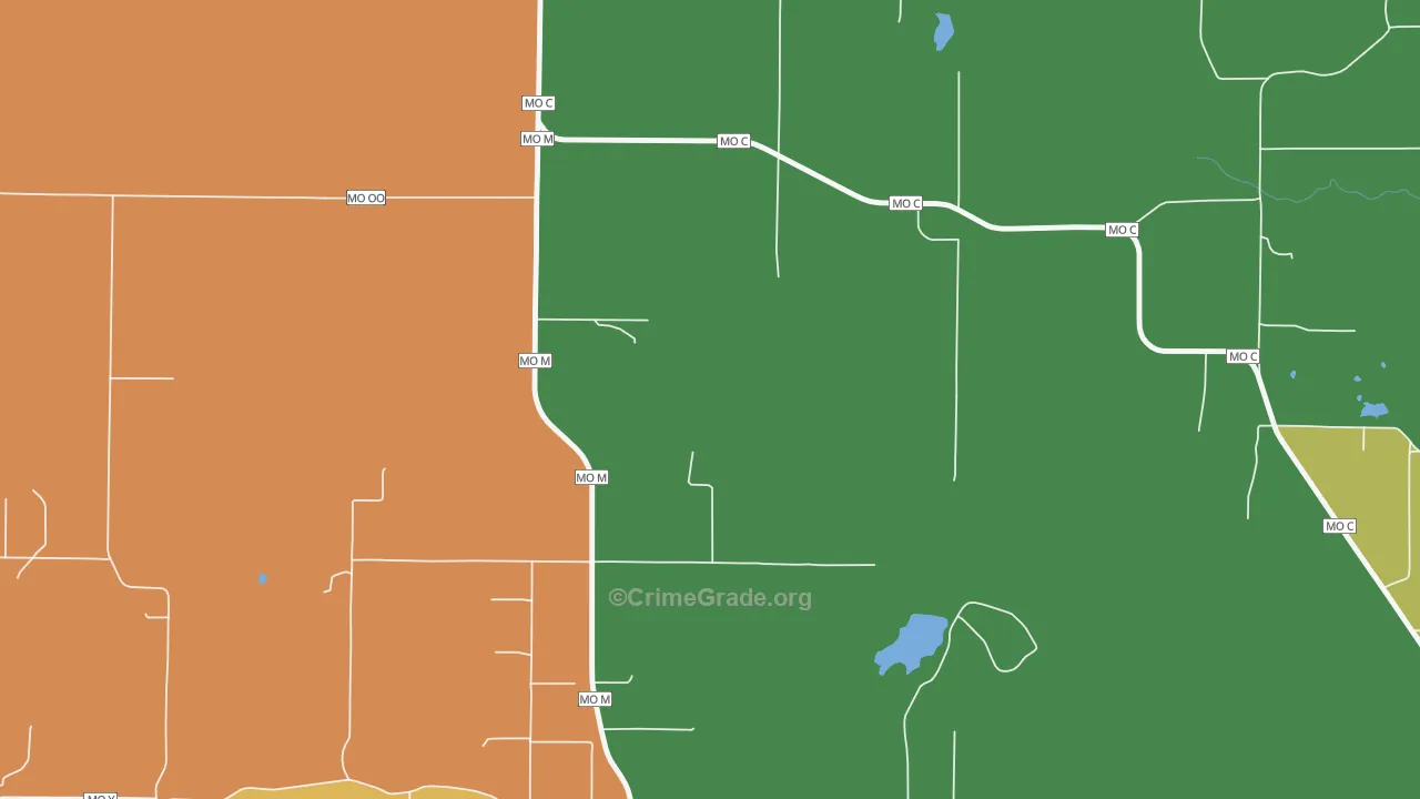 Vibbard, MO Map of Vandalism Rates
