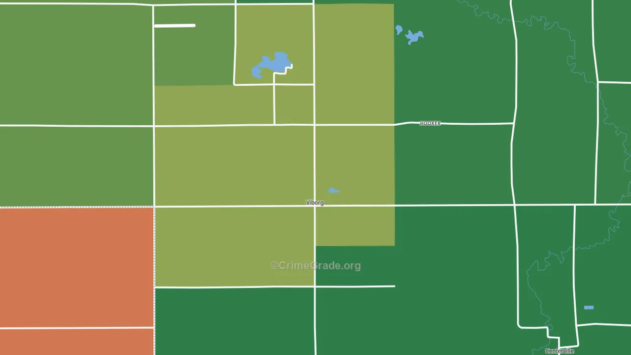 Viborg, SD Map of Vandalism Rates