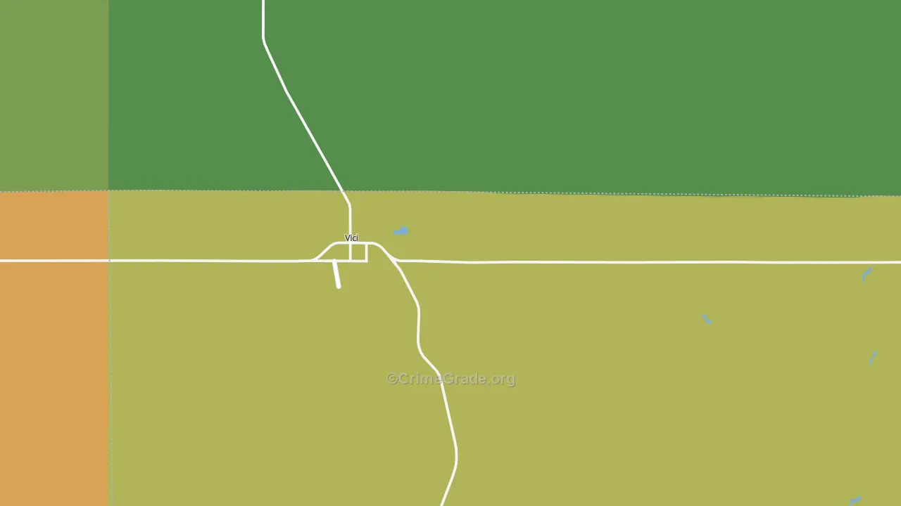 Vici, OK Map of Vandalism Rates
