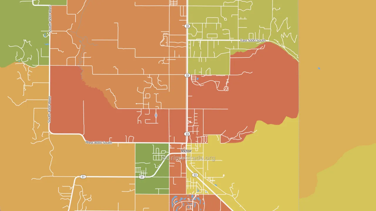 Victor, ID Map of Vandalism Rates