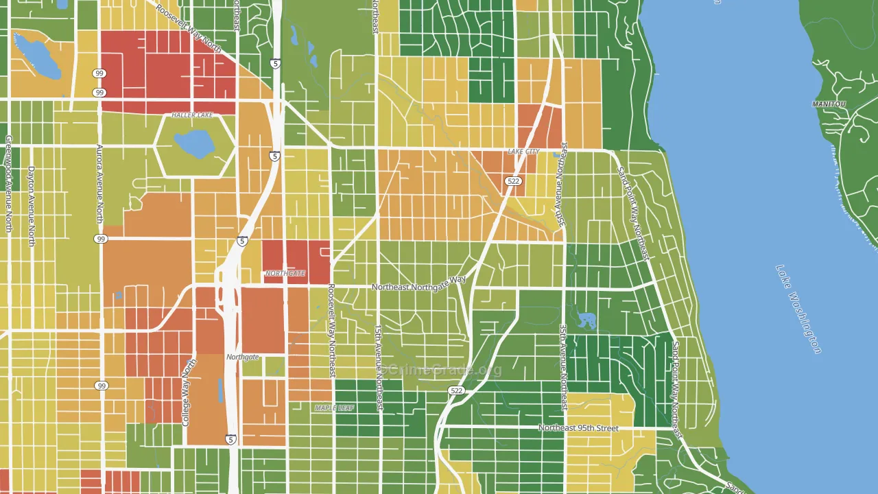 Victory Heights, Seattle, WA Map of Vandalism Rates