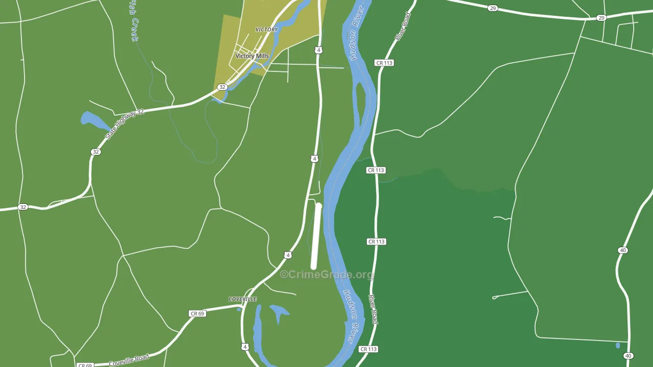 Victory Mills, NY Map of Vandalism Rates