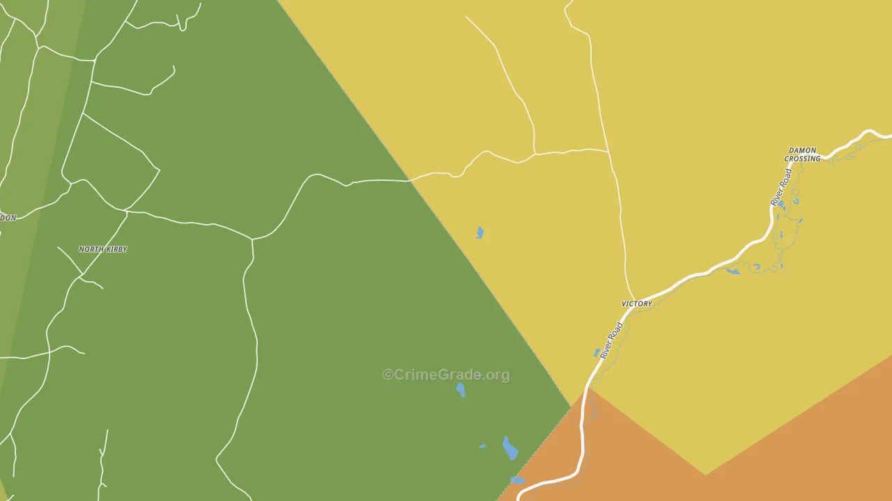 Victory, VT Map of Vandalism Rates