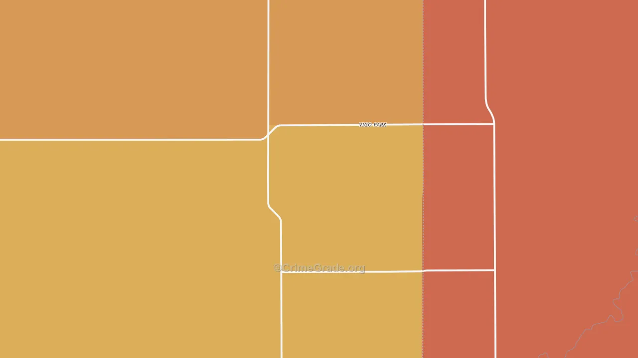 Vigo Park, TX Map of Vandalism Rates