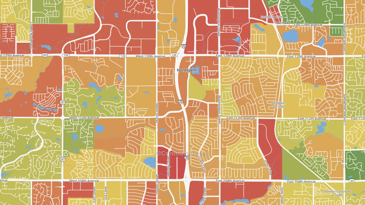 Village at North Hills, Northglenn, CO Map of Vandalism Rates
